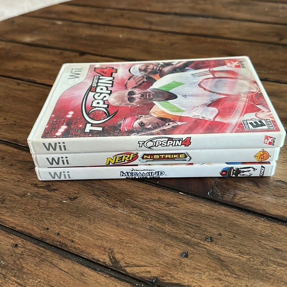 Lot of 3 Nintendo Wii Games - Tennis, Nerf and Megamind - Picture 2 of 13